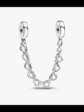Pandora Linked Hearts Safety Chain